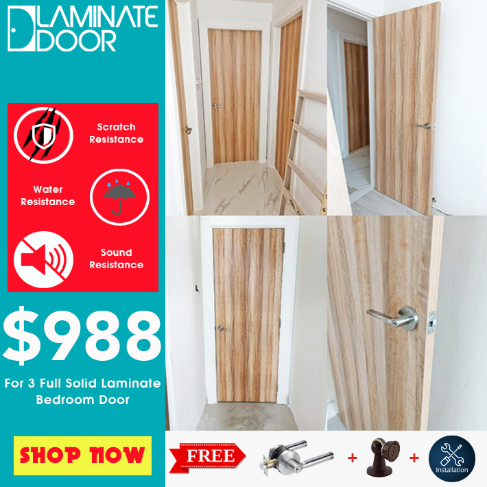 Laminate Bedroom Door Install For Hdb And Bto Laminate